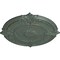 Ekena Millwork Attica Acanthus Leaf Medallion (Canopies up to 3 1/4"), 30 1/8"OD x 1 1/2"P, Cloud Burst Crackle CM30ATCBC - alternate 3